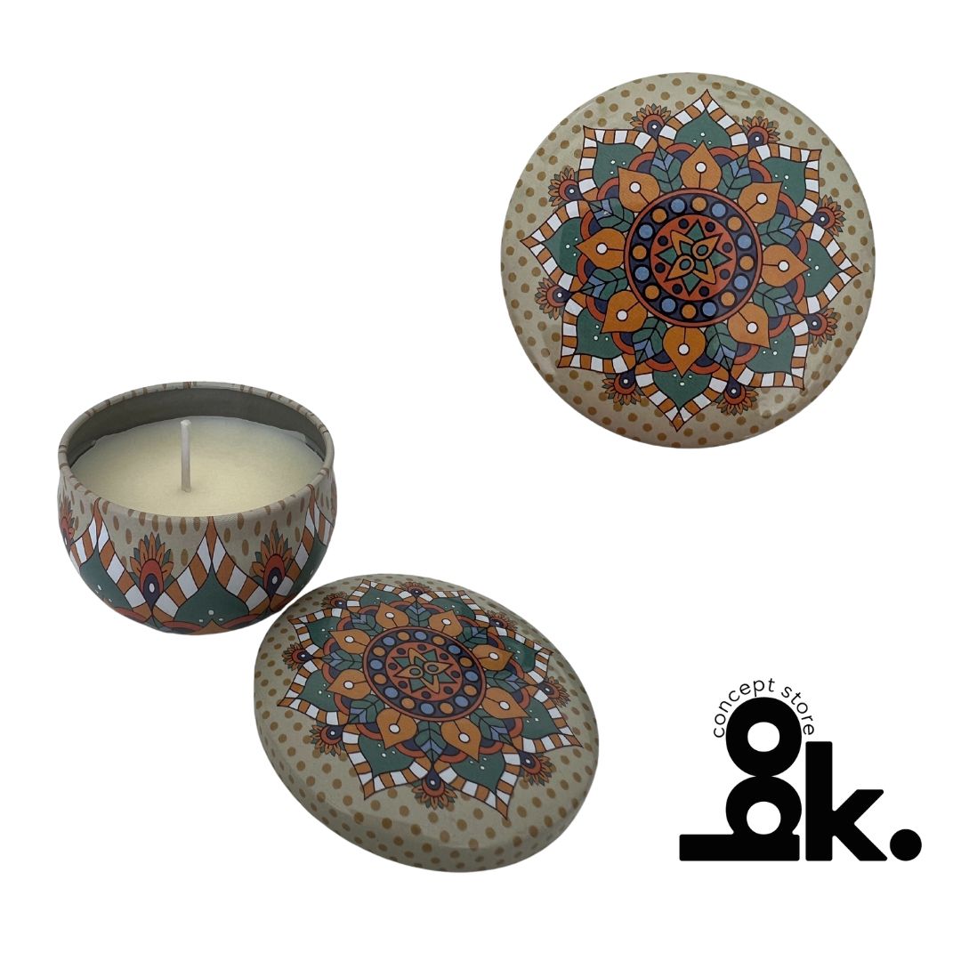 Scented Candles with Mandalas