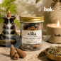 Conos intencionados AURA de BOK para renovación energética, frescura y claridad mental, conos aromáticos backflow curados en Ecuador, frasco premium de vidrio reusable, ritual de bienestar y armonía para hogar y oficina