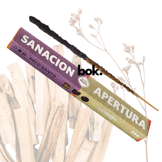 incienso 100% natural bok concept store elaborado artesanalmente con ingredientes naturales para rituales de bienestar y limpieza energética