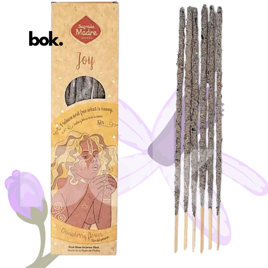 Incienso Natural Elemento Aire para alegría, creatividad e inspiración. Varillas artesanales elaboradas con ingredientes naturales para meditación, bienestar y armonía. Disponible en BOK Concept Store Ecuador.
