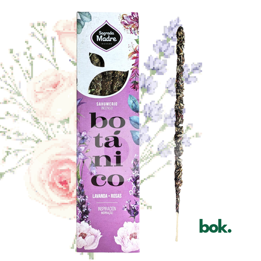 Varillas de incienso 100% natural Inspiración & Sensibilidad con lavanda y rosas en BOK Concept Store, Quito Ecuador.