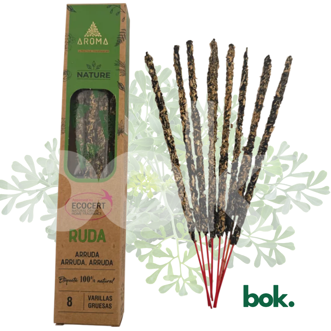 Incienso natural de ruda para limpieza energética y protección del hogar de BOK Concept Store Ecuador