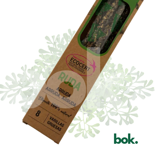 Incienso de ruda 100% natural con 8 varillas gruesas para limpieza de hogar y negocio en BOK Ecuador