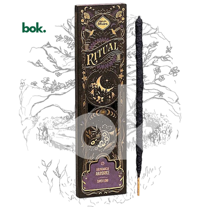 incienso ritual de abundancia 100% natural de BOK Concept Store Ecuador en empaque elegante con diseño premium, ideal para rituales de prosperidad, armonizar el espacio y acompañar intenciones de expansión y bienestar
