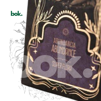 incienso artesanal natural de abundancia con varillas visibles y empaque sofisticado, seleccionado por BOK Concept Store para crear una atmósfera cálida, elevar la energía del hogar o negocio y acompañar rituales de prosperidad