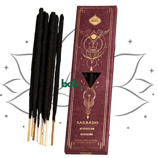 incienso artesanal natural para meditacion y armonizacion de espacios, ideal para rituales conscientes en bok
