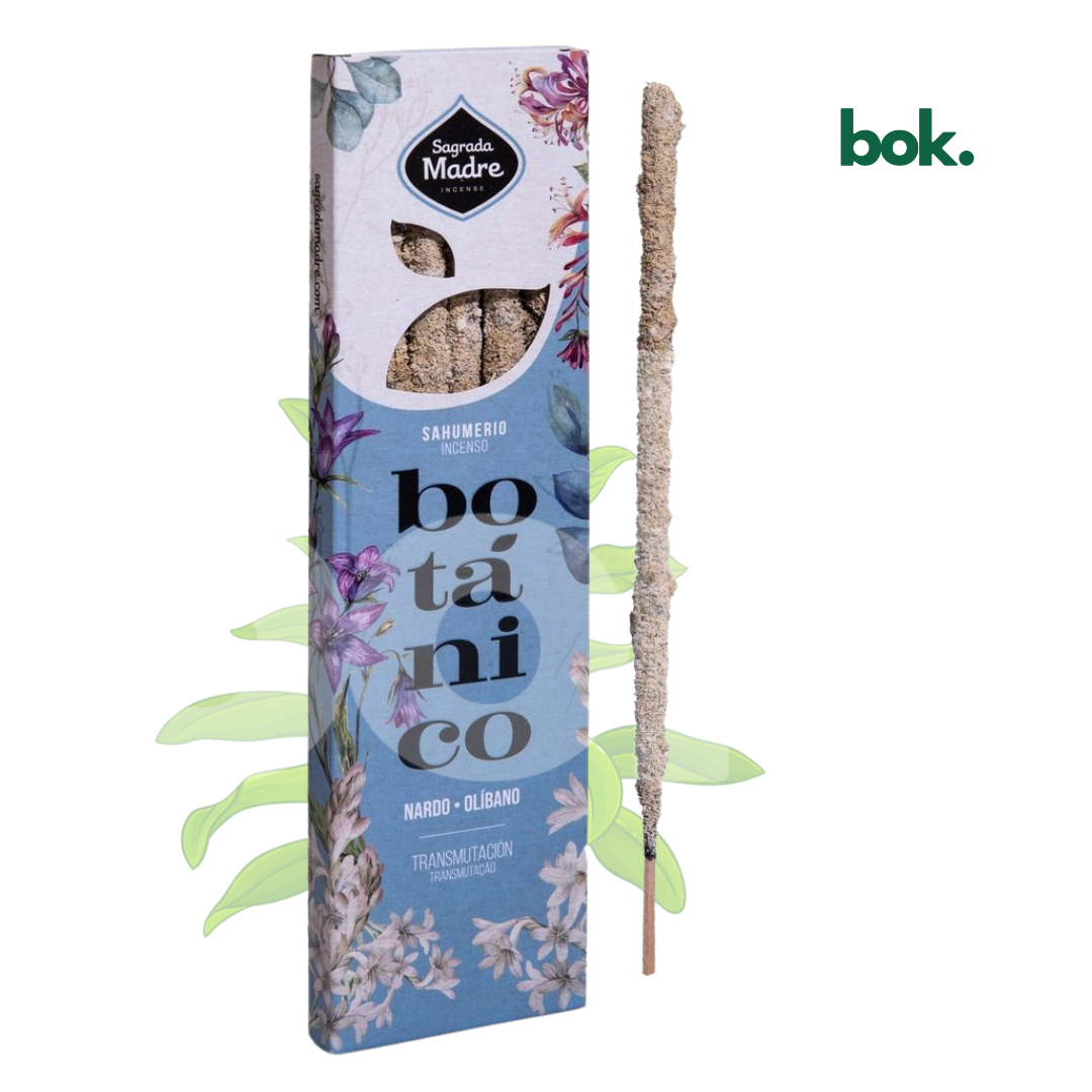 Varillas de incienso 100% natural Transmutación & Elevación con nardo y olíbano en BOK Concept Store, Quito Ecuador.