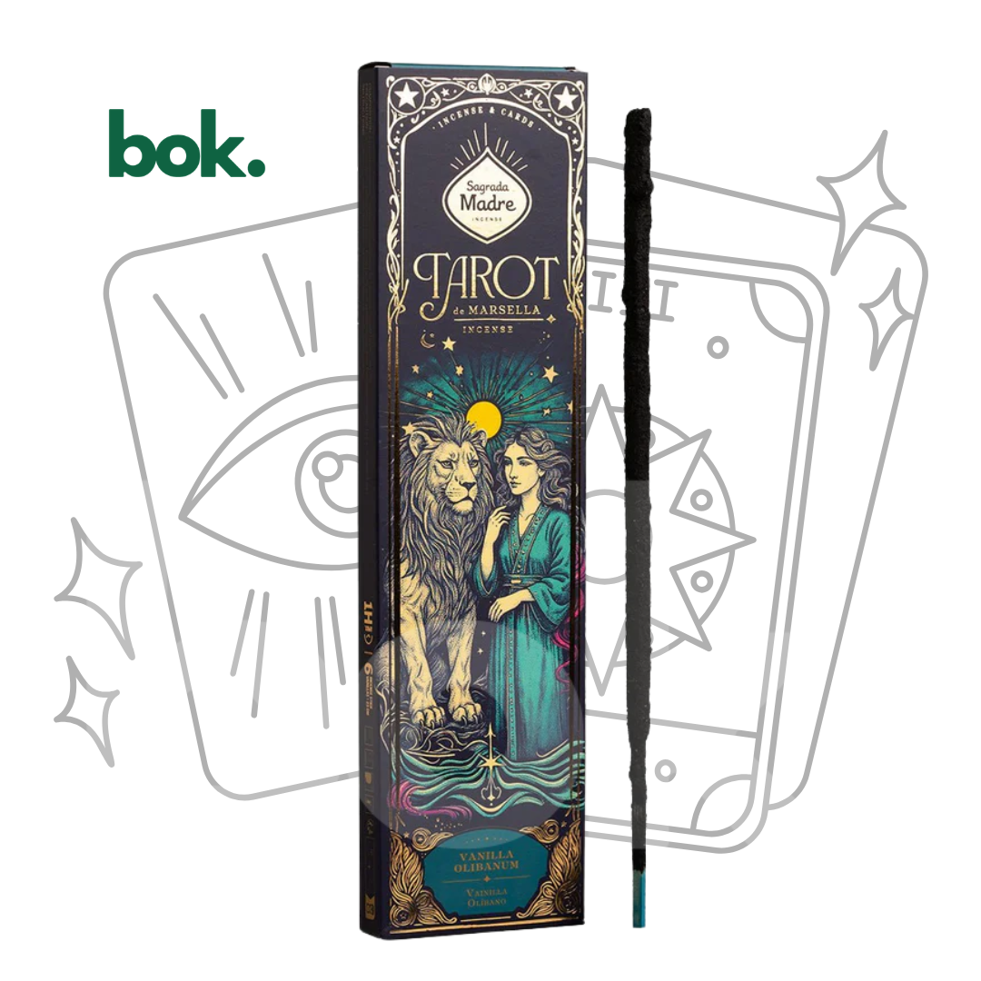 Incienso 100% Natural Calma & Bienestar – Vainilla y Olíbano | Tarot de Marsella