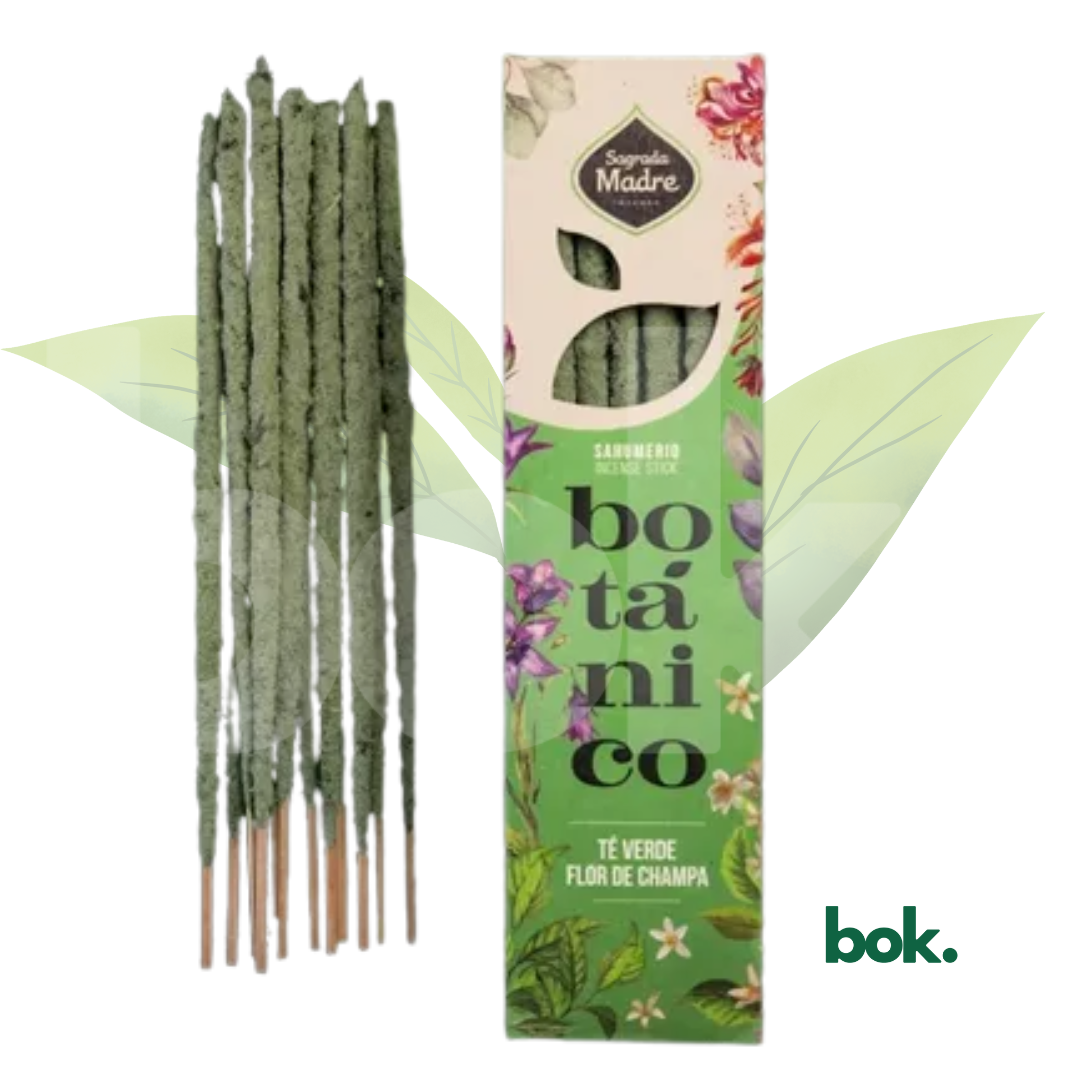 Incienso de intención Buenas Vibras & Renovación de Sagrada Madre para hogar, meditación y bienestar energético en BOK Concept Store Ecuador.