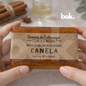 jabón de glicerina con extracto de canela uso en manos ritual de prosperidad y activación energética estética natural bok concept store