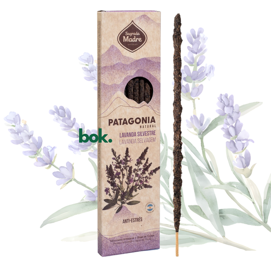 Varillas de incienso artesanal natural de lavanda silvestre de la Patagonia para calma y armonización, en BOK Concept Store.