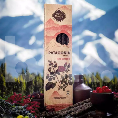 Incienso de intención Energía Positiva elaborado con rosa mosqueta natural, ideal para armonizar espacios, selección BOK Concept Store.