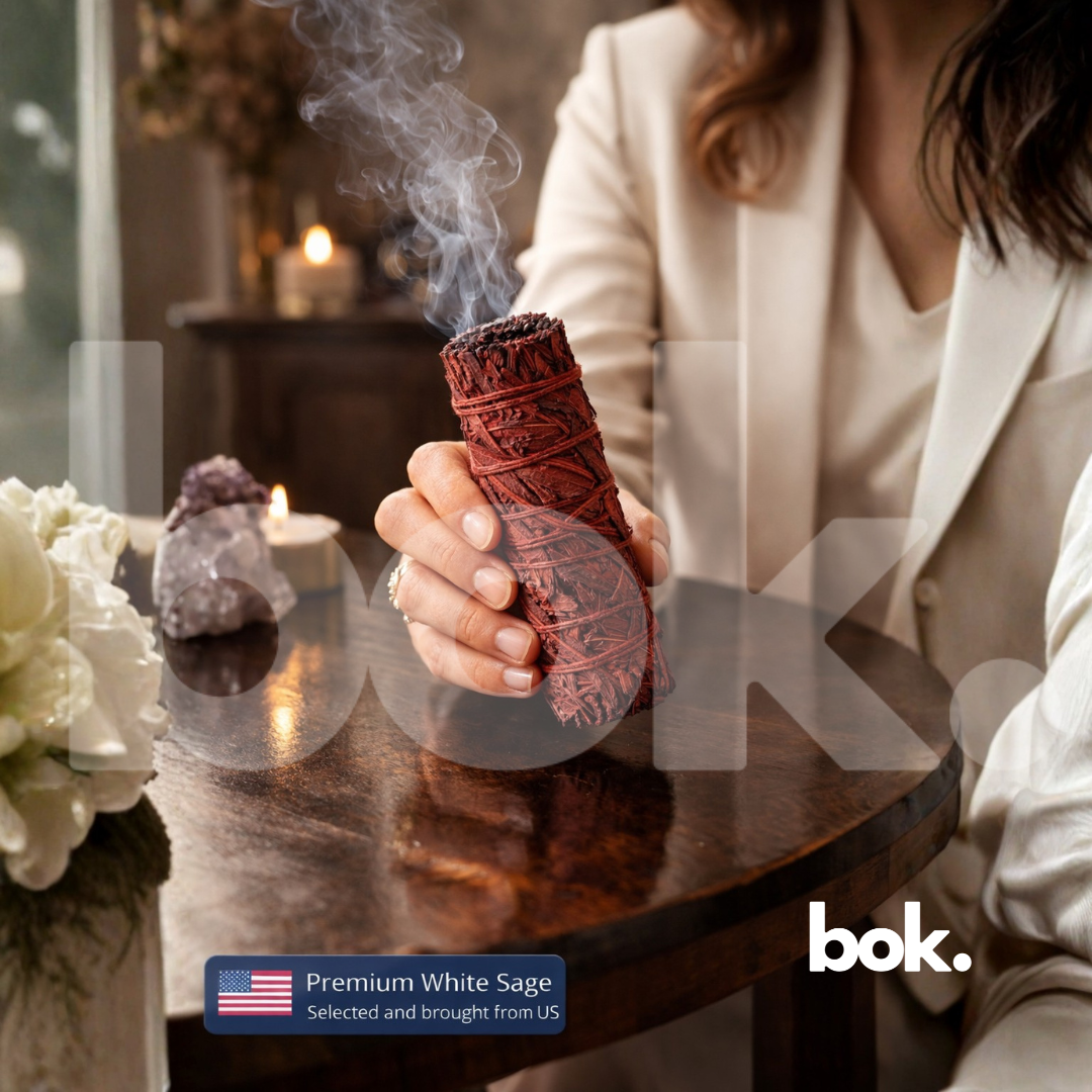 Sahumerio ritual de salvia blanca con sangre de drago de BOK origen USA